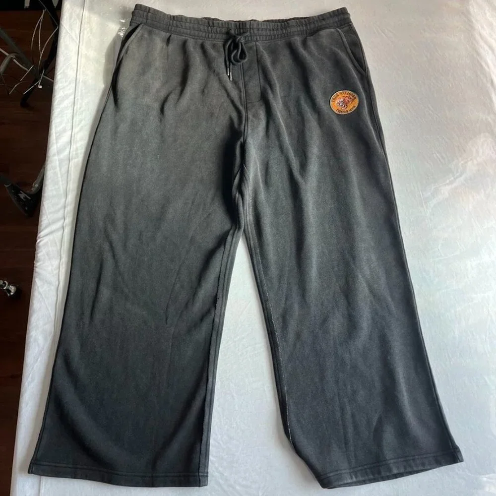 True Religion Tiger Baggy Vintage Sweatpants Gray 3XL